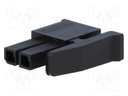 Plug; wire-board; female; Micro MATE-N-LOK; 3mm; PIN: 2; for cable