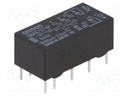 Relay: electromagnetic; DPDT; Ucoil: 5VDC; 0.5A/125VAC; 2A/30VDC