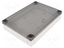 Enclosure: multipurpose; X: 130mm; Y: 180mm; Z: 35mm; MNX; grey; IK08