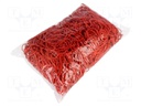 Rubber bands; Width: 1.5mm; Thick: 1.5mm; rubber; Colour: red
