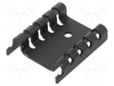 Heatsink: moulded; TO220; black; L: 7.2mm; W: 27mm; H: 29mm; 20K/W