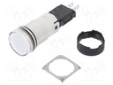 Control lamp; 16mm; Harmony XB6; -25÷70°C; Illumin: LED; Ø16mm