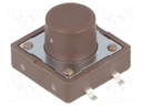 Microswitch TACT; SPST-NO; Pos: 2; 0.05A/12VDC; SMT; none; 1.6N
