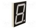 Display: LED; 7-segment; 101.6mm; 4"; No.char: 1; red; 80÷150mcd