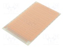 Board: universal; single sided,prototyping; W: 100mm; L: 160mm