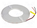NEON LED tape; red; 2835; 12V; LED/m: 120; 4mm; IP65; 5W/m; Thk: 10mm