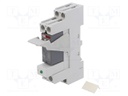 Relay: interface; DPDT; Ucoil: 24VDC; Mounting: DIN; Series: CR-P