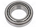 Bearing: tapered roller; Øint: 35mm; Øout: 62mm; W: 18mm; Cage: steel