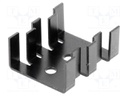 Heatsink: moulded; SOT32,TO220; black; L: 30mm; W: 25.4mm; H: 13mm