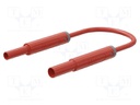 Test lead; 19A; banana socket 4mm,banana plug 4mm; insulated
