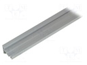 Profiles for LED modules; angular; white; L: 2m; aluminium; 30/60°