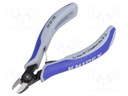 Pliers; side,cutting,precision; Cut: without chamfer