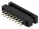 IDC transition; PIN: 16; THT; for ribbon cable; 1mm; Layout: 2x8