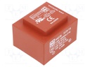 Transformer: encapsulated; 10VA; 230VAC; 24V; 24V; 208mA; 208mA