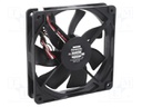 Fan: DC; axial; 12VDC; 120x120x25mm; 173.4m3/h; 45.5dBA; 2600rpm