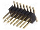 Pin header; pin strips; male; PIN: 14; vertical; 1.27mm; SMT; 2x7
