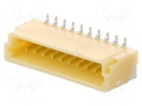 Socket; wire-board; male; SH,SR,SZ; 1mm; PIN: 10; SMT; 50V; 1A