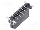 Connector: PCB to PCB; female; PIN: 5; 2.54mm; -55÷125°C; 20A; SMT