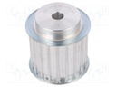 Belt pulley; AT10; W: 50mm; whell width: 66mm; Ø: 61.8mm; aluminium