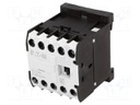 Contactor: 4-pole; NO x4; 230VAC; 9A; DIN; DILEM; screw terminals