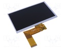 Display: TFT; 7"; 800x480; Illumin: LED; Dim: 164.9x100x3.5mm