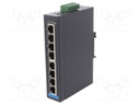 Switch Ethernet; unmanaged; Number of ports: 8; 12÷48VDC; RJ45