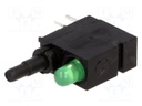 Switch: push-button; Pos: 2; SPDT; 0.5A/60VAC; 0.5A/60VDC; green