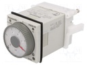 Timer; 0,1s÷500h; DPDT; 250VAC/5A; 100÷240VAC; on panel; -10÷50°C