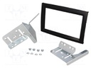 Radio mounting frame; Kia; 2 DIN; black
