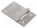 Hinge; Width: 90mm; stainless steel; H: 60mm