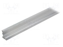Profiles for LED modules; angular; natural; L: 1m; aluminium