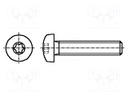 Screw; M3x8; Head: button; Torx®; A2 stainless steel; TX10