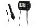 Meter: pH; LCD; 0÷14pH; 0÷55°C; Accur: ±1°C; Dim: 75x25x55mm