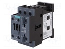 Contactor: 3-pole; NO x3; Auxiliary contacts: NO + NC; 230VAC; 12A