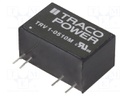 Converter: DC/DC; 1W; Uin: 4.5÷5.5V; 3.3VDC; Iout: 303mA; SIP9; 4.8g