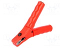Crocodile clip; 36A; 70VDC; red; Grip capac: max.25mm