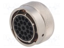Connector: circular; UTO; plug; female; PIN: 23; w/o contacts