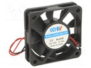 Fan: DC; axial; 12VDC; 60x60x15mm; 38.05m3/h; 40.54dBA; 5000rpm