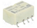 Relay: electromagnetic; DPDT; Ucoil: 3VDC; 0.3A/125VAC; 1A/30VDC