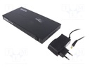 Splitter; HDCP,HDMI 1.4; Colour: black; Input: HDMI socket