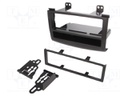 Radio mounting frame; Nissan; 1 DIN; black