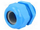 Cable gland; M32; IP68; Mat: polyamide; blue; UL94V-0