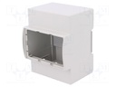 Enclosure: for DIN rail mounting; Y: 90mm; X: 71mm; Z: 53mm; ABS