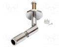 Joint holder; chromium plated; 100mm; brass,steel