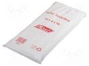 Plastic bag; L: 350mm; Width: 140mm; Thick: 6um; HDPE; transparent