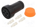 Connector: circular; plug; male; PIN: 4; Buccaneer 9000; for cable