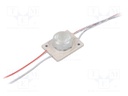 LED; white; 7000K; 2.3W; 165lm; IP66; 18÷40°; No.of diodes: 1; 3030