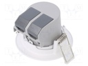 LED spotlight; 220/240VAC; 5W; warm white; 36°; 3000K; 420lm; Ø72mm