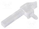 Fibre for LED; rectangular; 1.4x1.4mm; No.of mod: 1; Front: flat