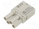 Connector: HDC; module; female; Han-Modular®; PIN: 4; push-in; 40A